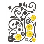Sárga virágok - Színes Matrica